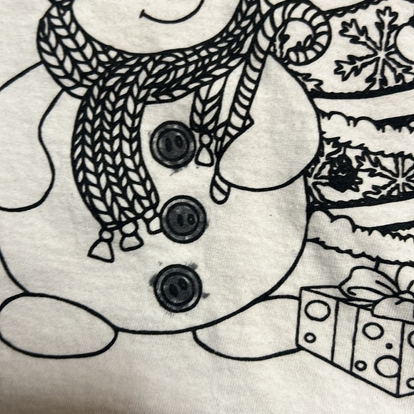 Color Your Own Christmas T-Shirt- Size 5-6 - Picture 5 of 5